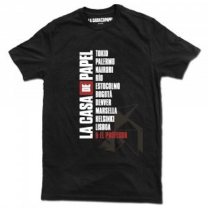 T-Shirt μέγεθος L LA CASA DE PAPEL Ονόματα
