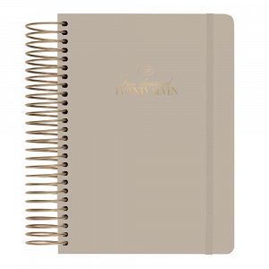 Premium Daily Agenda 2027 Wire-o 12 Months 17,5Χ21,5cm MUSE MISTY GRAY by Kokonote