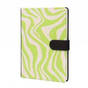 Premium A5 Notebook Faux Leather KOKONOTE LUXE Neon Tracks