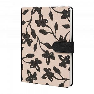 Premium A5 Notebook Faux Leather KOKONOTE LUXE Midnight Dahlia