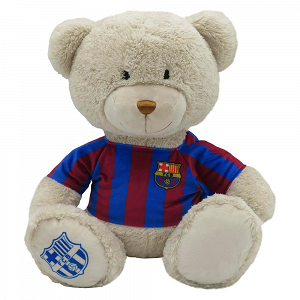 Teddy Bear with T-Shirt Plush Toy 35cm FC BARCELONA