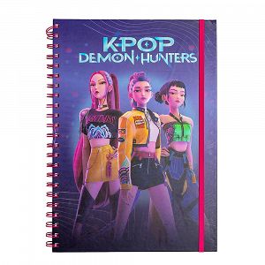 Wire-O Hardcover Notebook A4 3D K-POP DEMON HUNTERS HUNTR/X