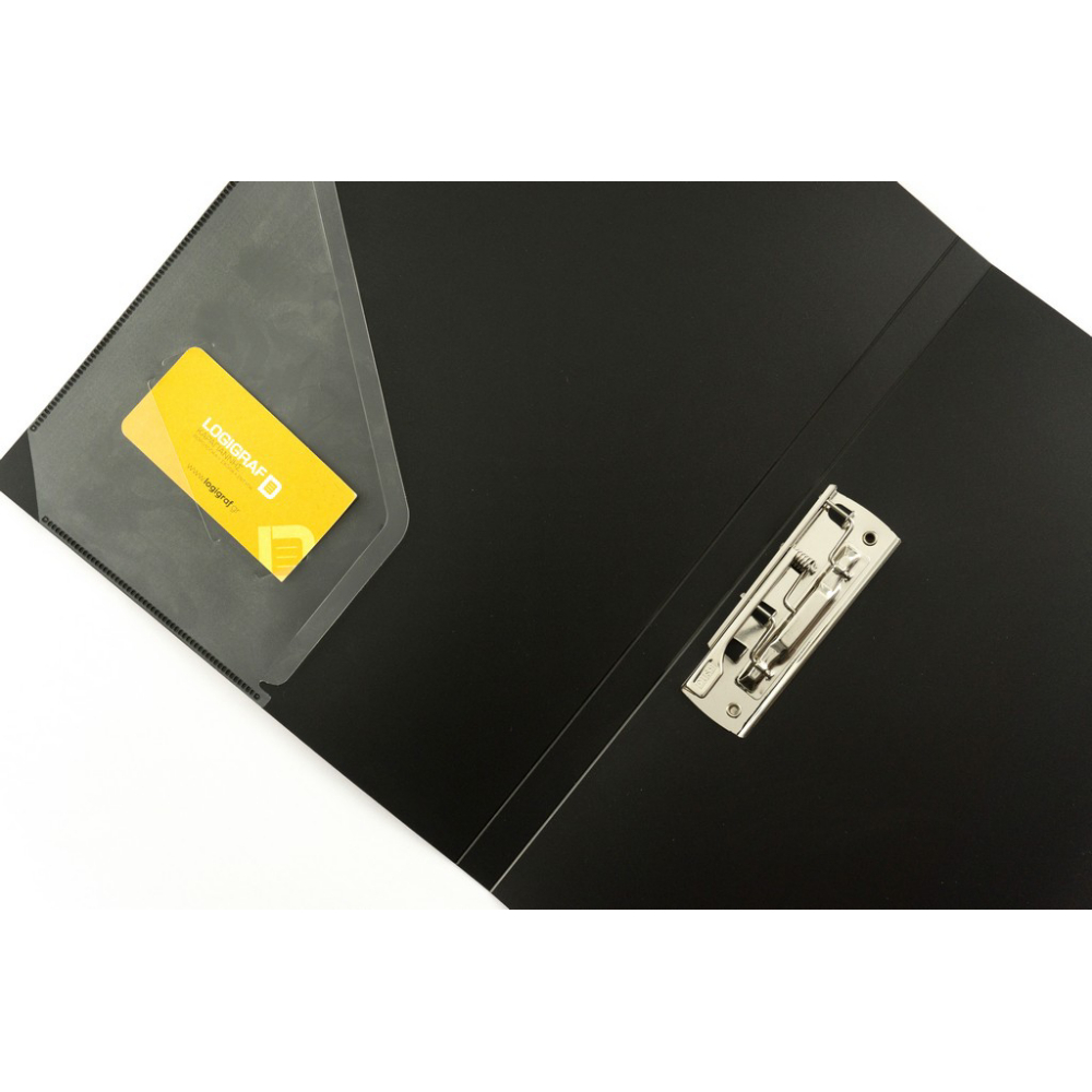 ELEGANT Nτοσιέ με Mεταλλική Πιάστρα, Α4 σε 4 διχρωμίες - Πράσινο-Mαύρο