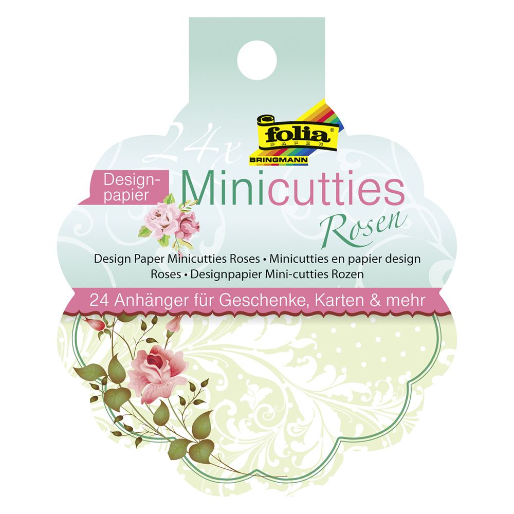 Design Papers With Hole MINICUTTIES Roses