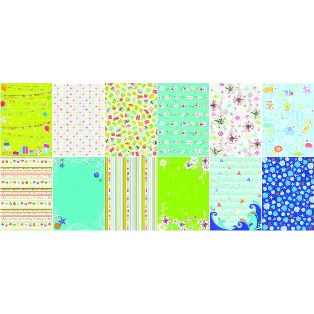 Μπλοκ Χαρτιά Glitter, A4, 12 τμχ 165 γρ,  Party