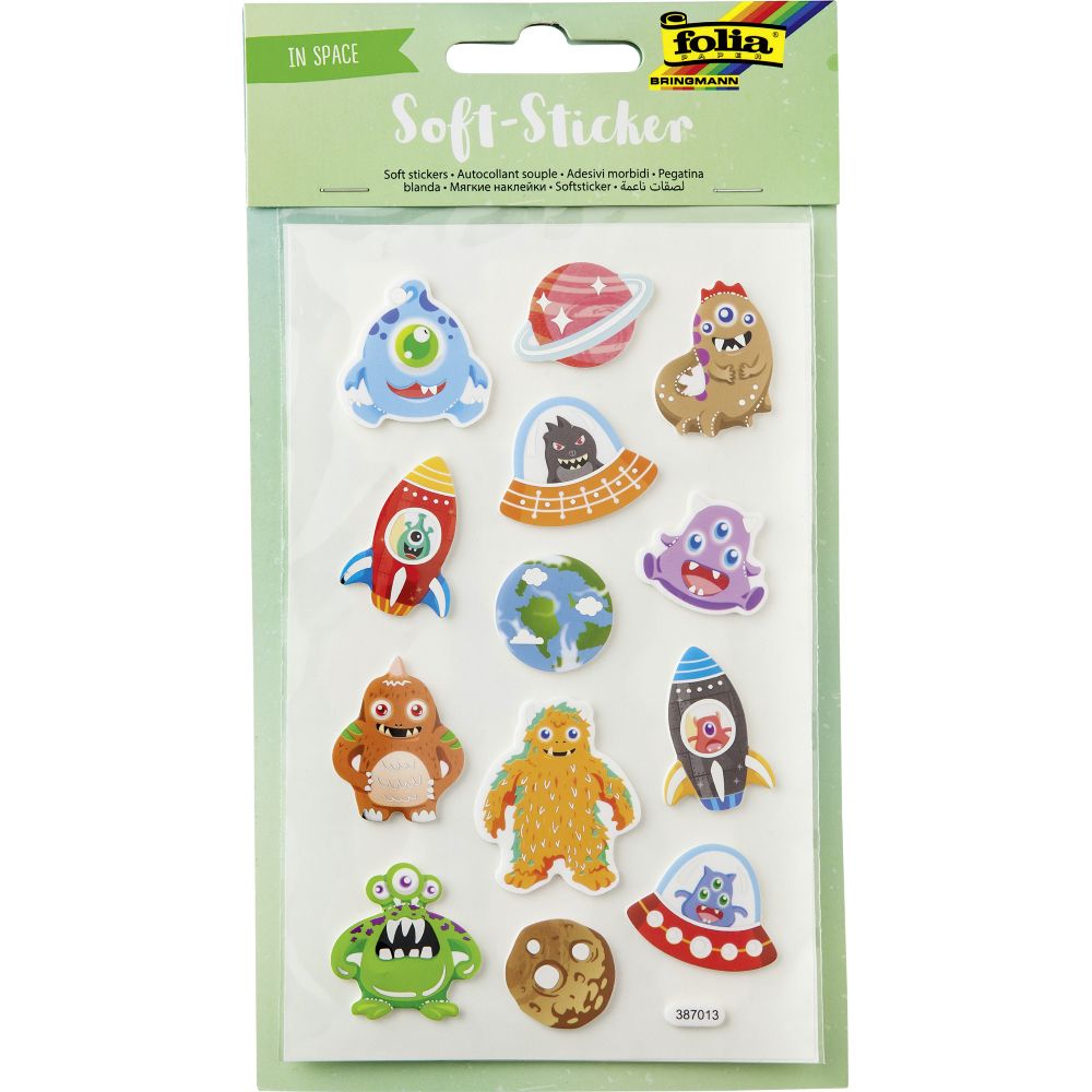 Σετ 25 Αυτοκόλλητα Soft-Stickers ΣΤΟ ΔΙΑΣΤΗΜΑ