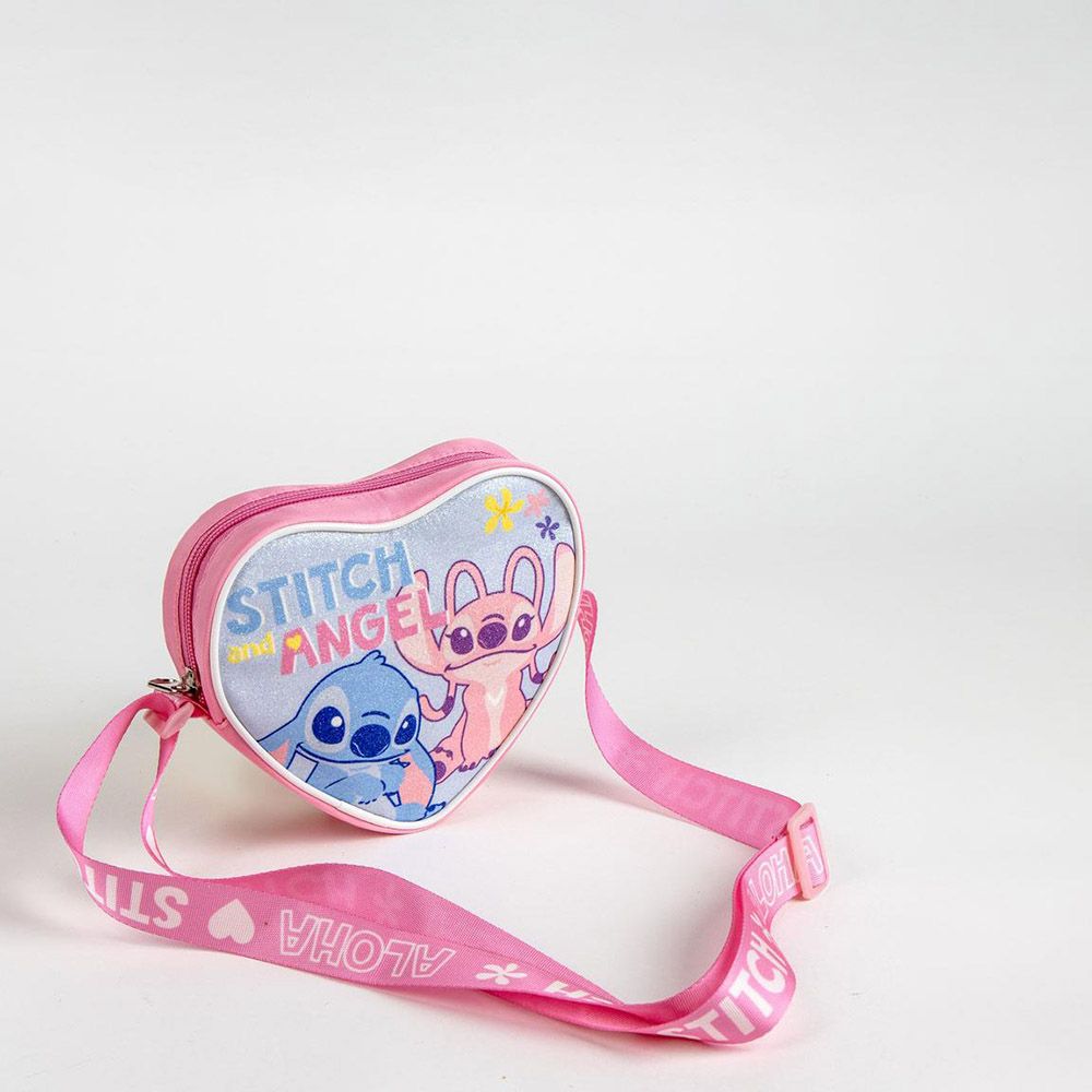 Τσαντάκι Ώμου 14εκ DISNEY Lilo and Stitch Καρδιά