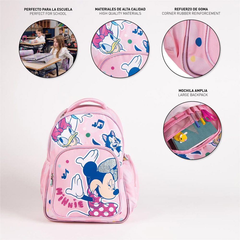 Σχολική Τσάντα Πλάτης 42εκ DISNEY Minne Mouse