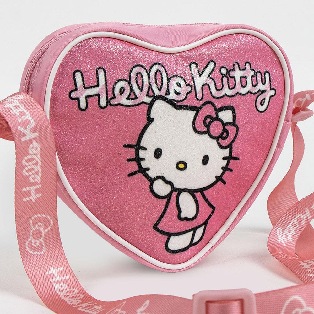 Τσαντάκι Ώμου 14εκ HELLO KITTY Καρδιά