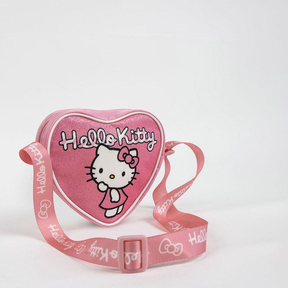 Τσαντάκι Ώμου 14εκ HELLO KITTY Καρδιά