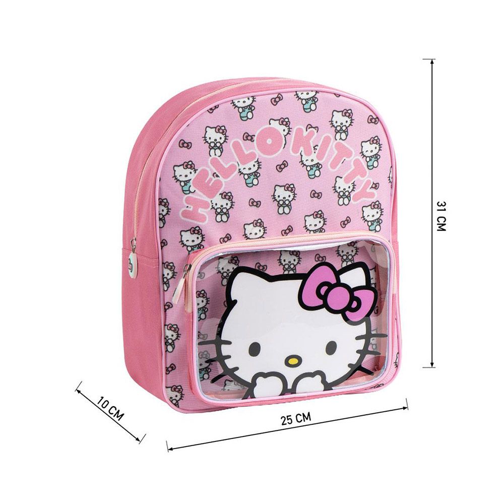 Childrens Backpack 30cm with Pocket HELLO KITTY