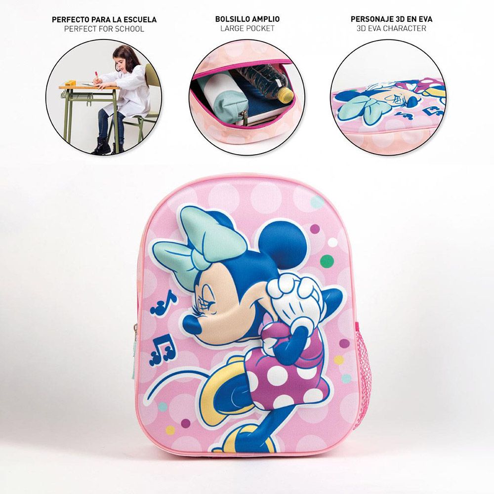 3D Τσάντα Πλάτης 31εκ Νηπιαγωγείου DISNEY Μίνι Μάους