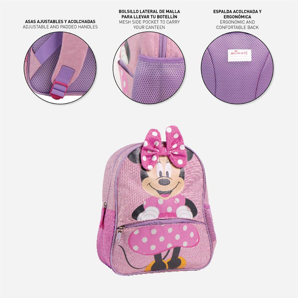 Kids Backpack 30cm with Bow DISNEY Minnie Mouse