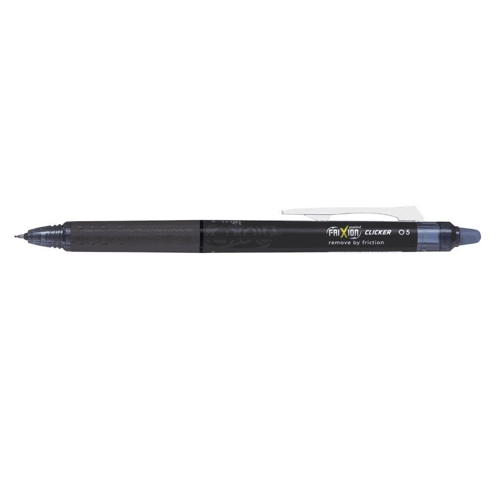 Ball pen 0.5mm PILOT FRIXION POINT CLICKER Blue Black, Pack of 12pcs