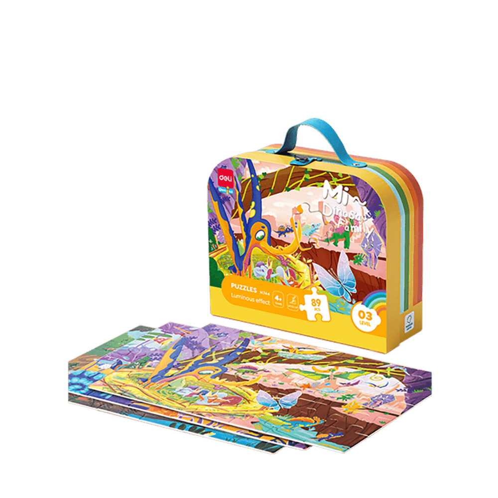 DELI GENIUS Puzzle 89 pcs My Dinosaur Family 4+