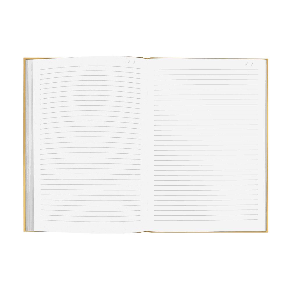 CDA COLORMAT-X Lined Notebook A5/15X21 120 sheets Yellow