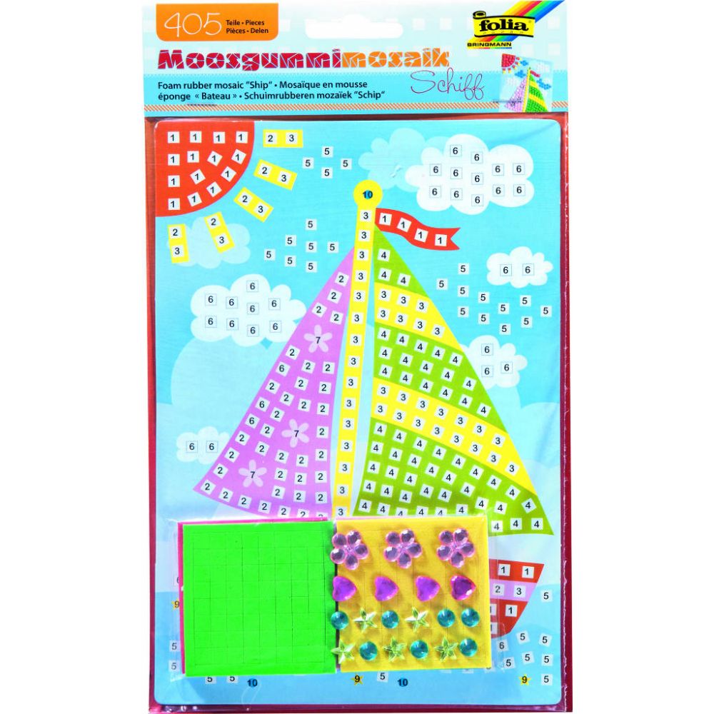 Foam Rubber Mosaic 405pcs, Ship