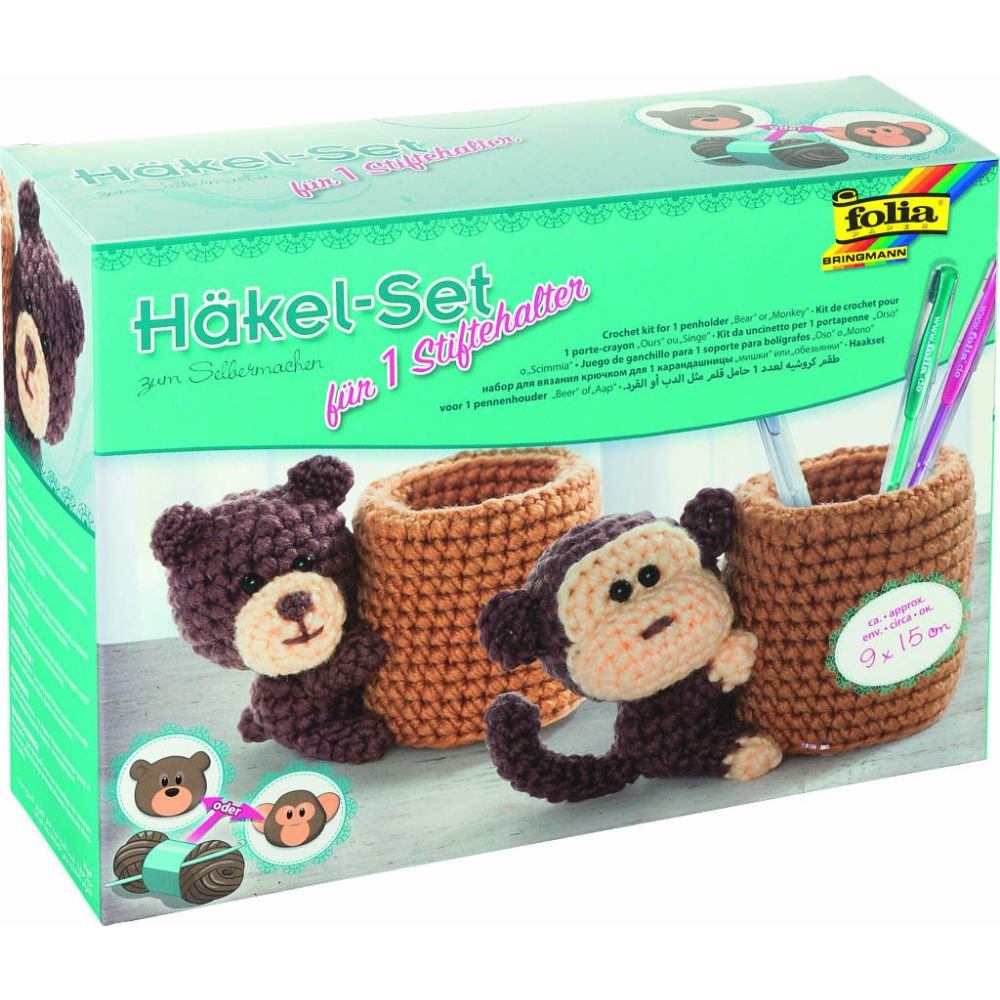 Πλέξη Με Βελονάκι Με 2 Σχέδια, Monkey/Bear