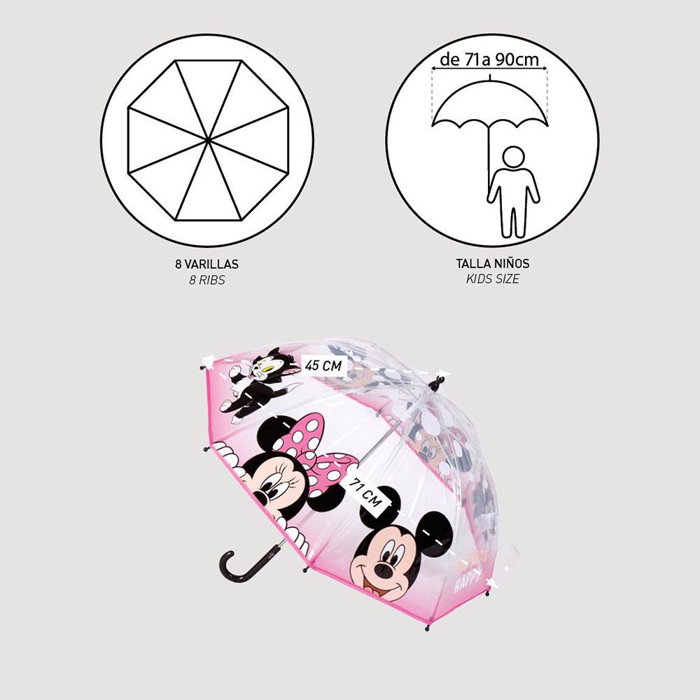 Umbrella Bubble 45cm Φ71cm DISNEY Minnie Mouse