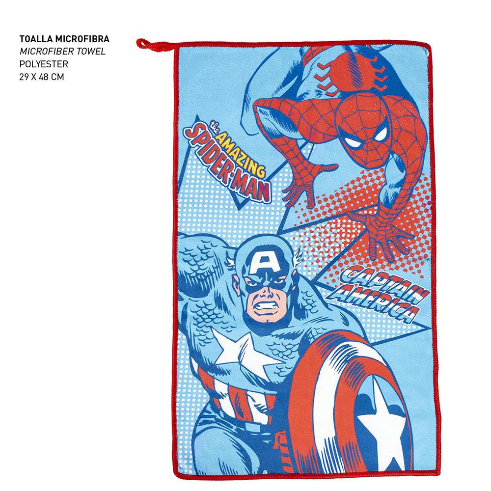 Transparent PVC Toiletry Bag with Hair-brush, Towel and Cup MARVEL AVENGERS