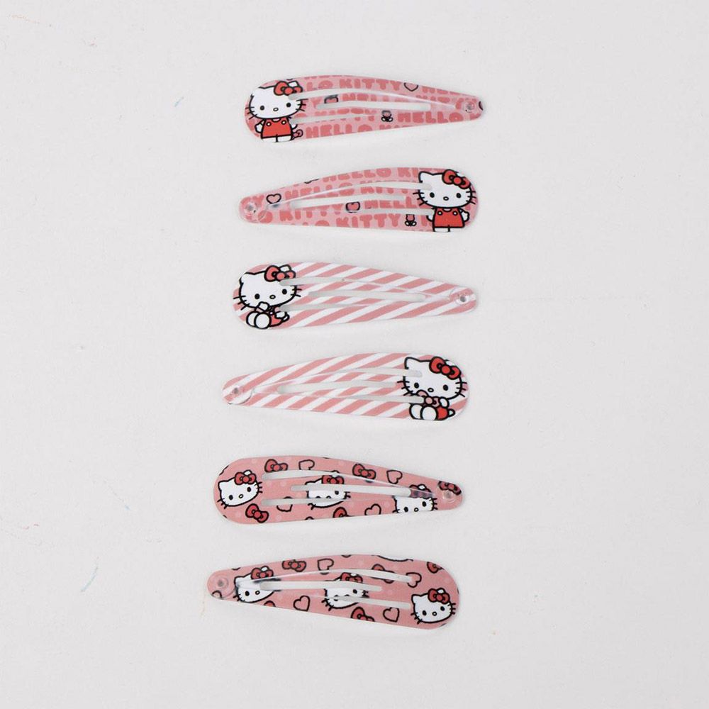 Αξεσουάρ για τα Μαλλιά Κοκαλάκια 6τμχ HELLO KITTY