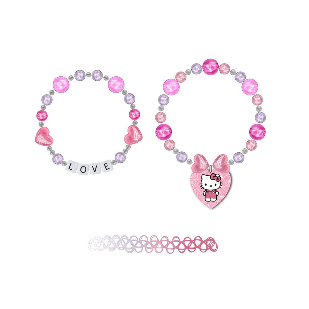 3 Bracelets Faux-Jewelry HELLO KITTY Love