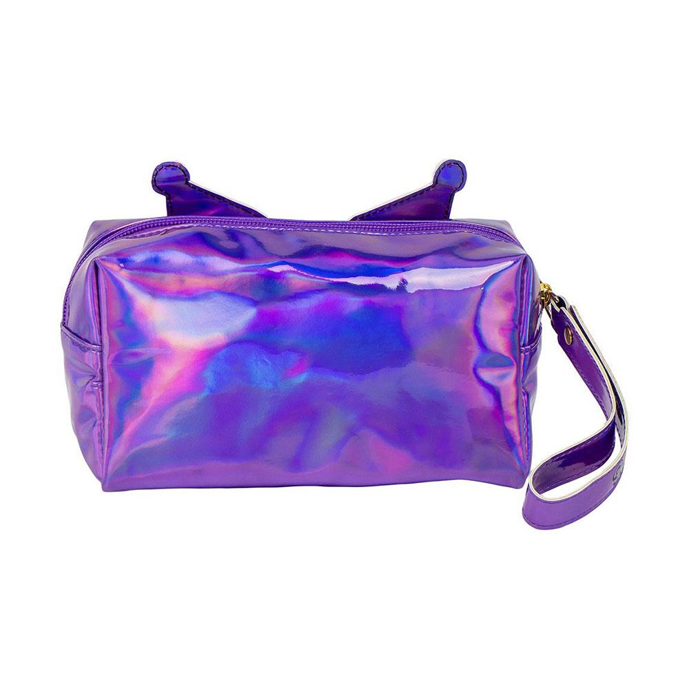 Iridescent PU Toiletry Bag HELLO KITTY Kuromi Purple