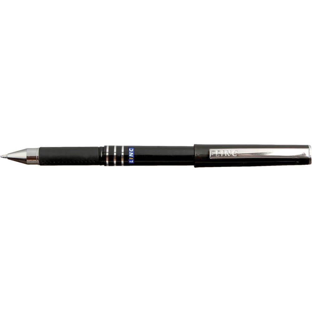 Ball pen LINC AXO/μπλε, μαύρο σώμα, κουτί 12τμχ