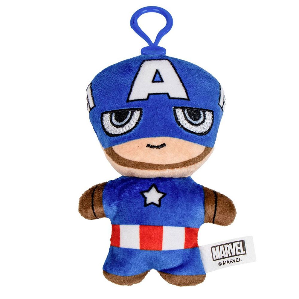 2D Plush Bag Clip 15cm MARVEL Avengers Captain America