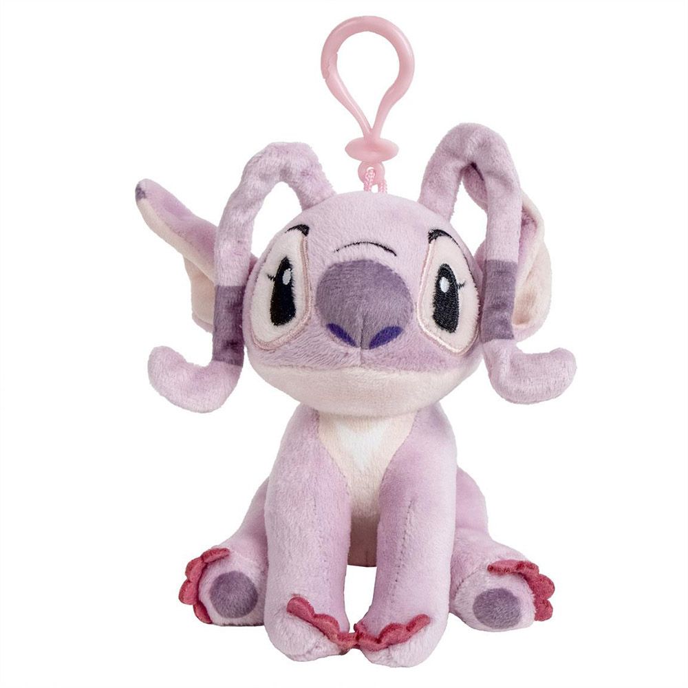 Λούτρινο Κρεμαστό 12εκ 3D για Τσάντες DISNEY Lilo & Stitch Ροζ