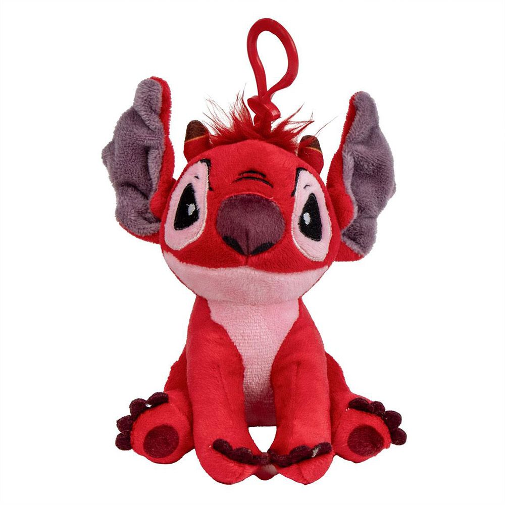 Λούτρινο Κρεμαστό 12εκ 3D για Τσάντες DISNEY Lilo & Stitch Κόκκινο