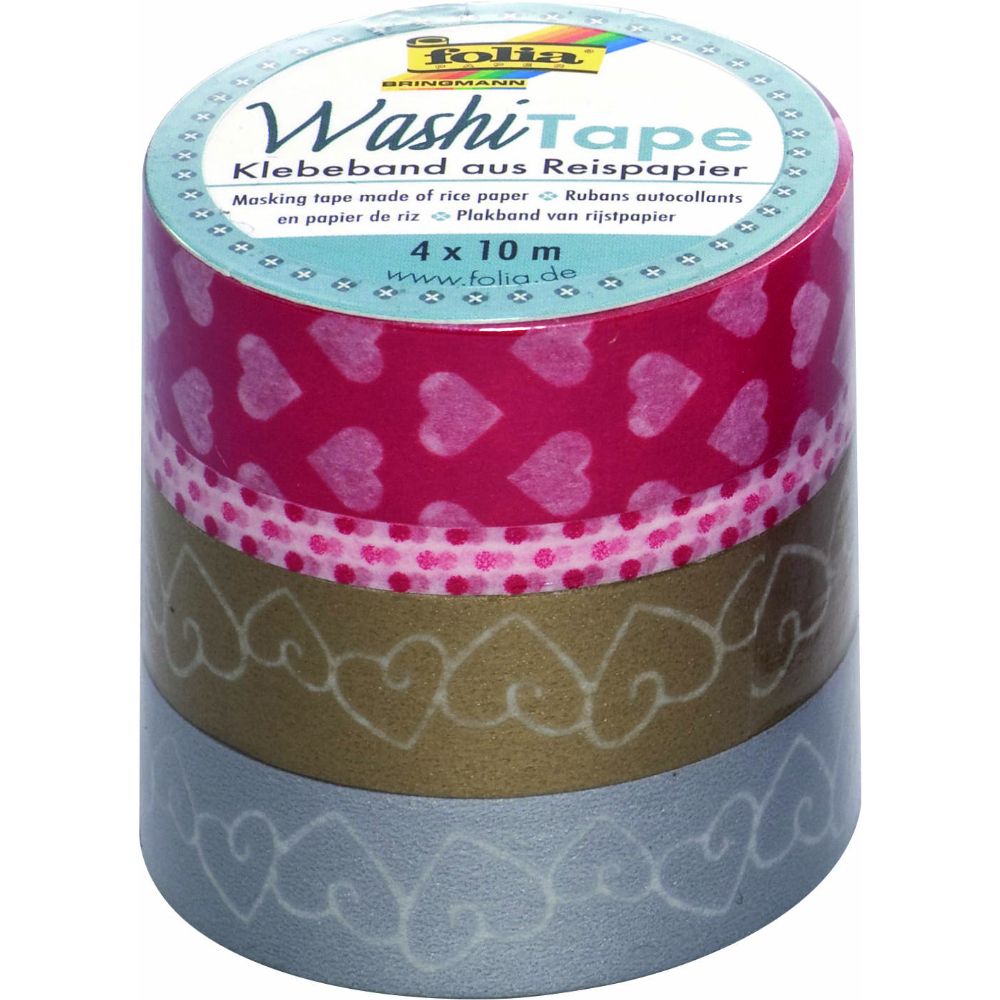 Washi Lace Tape, 4pcs set, Love