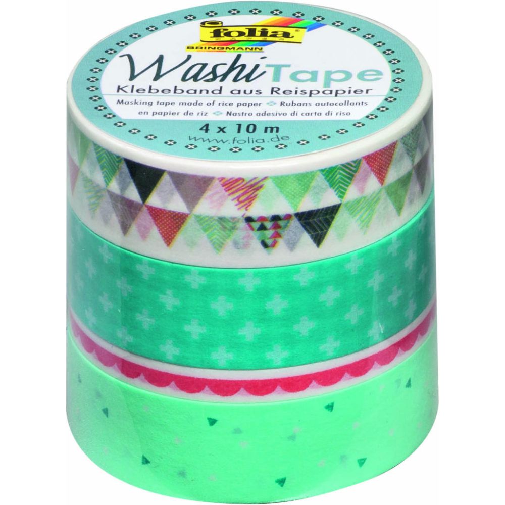 Washi Lace Tape, 4pcs set, Pastel