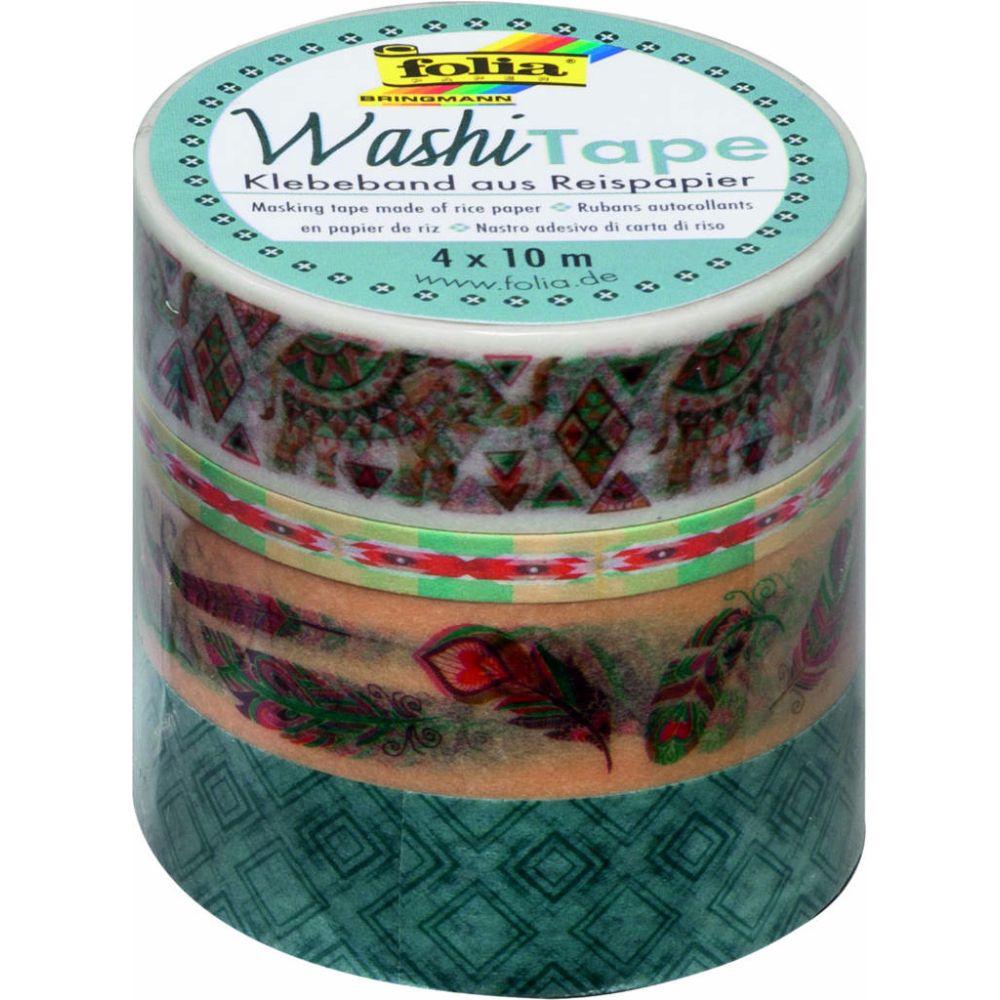 Washi Lace Tape, 4pcs set, Boheme