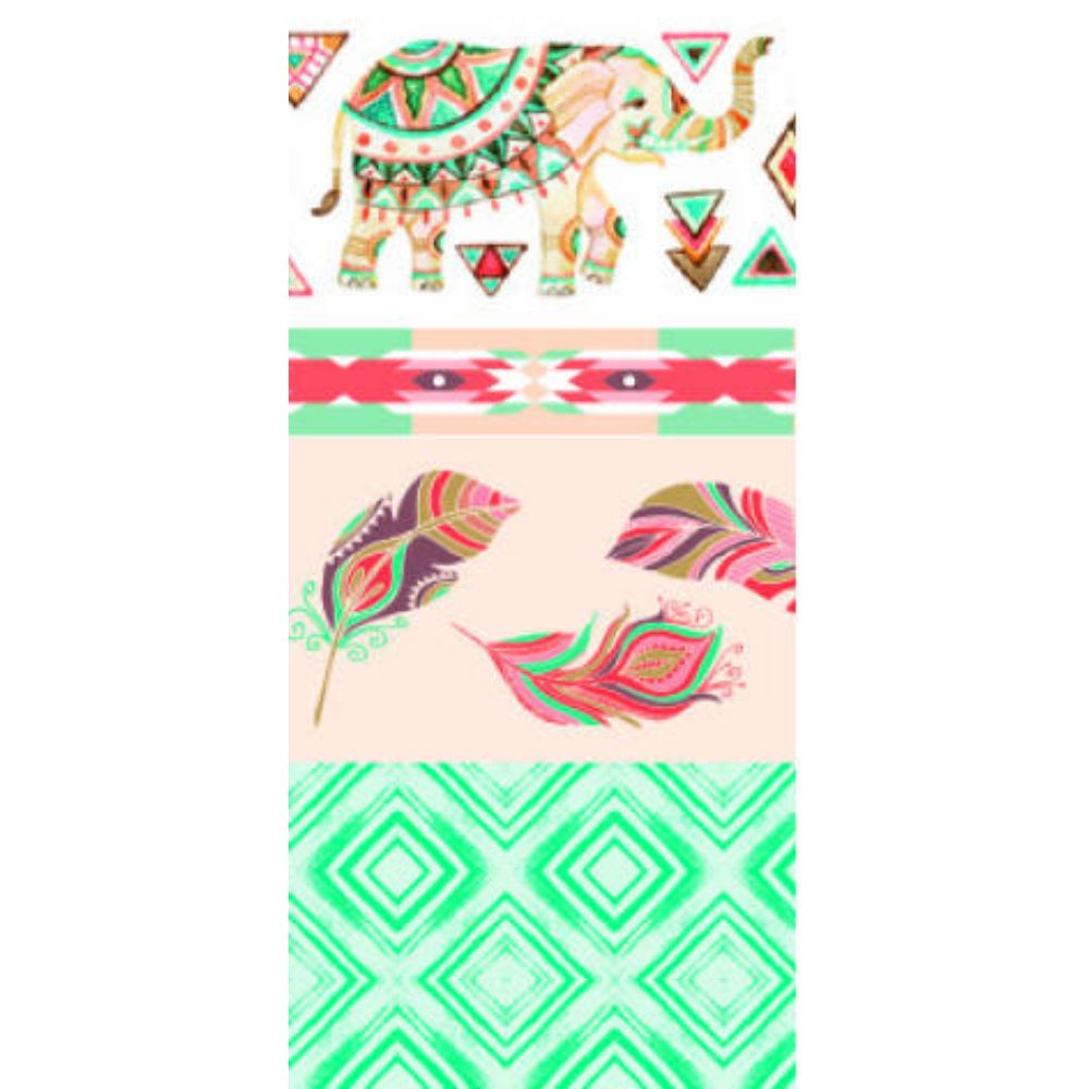 Washi Lace Tape, 4pcs set, Boheme