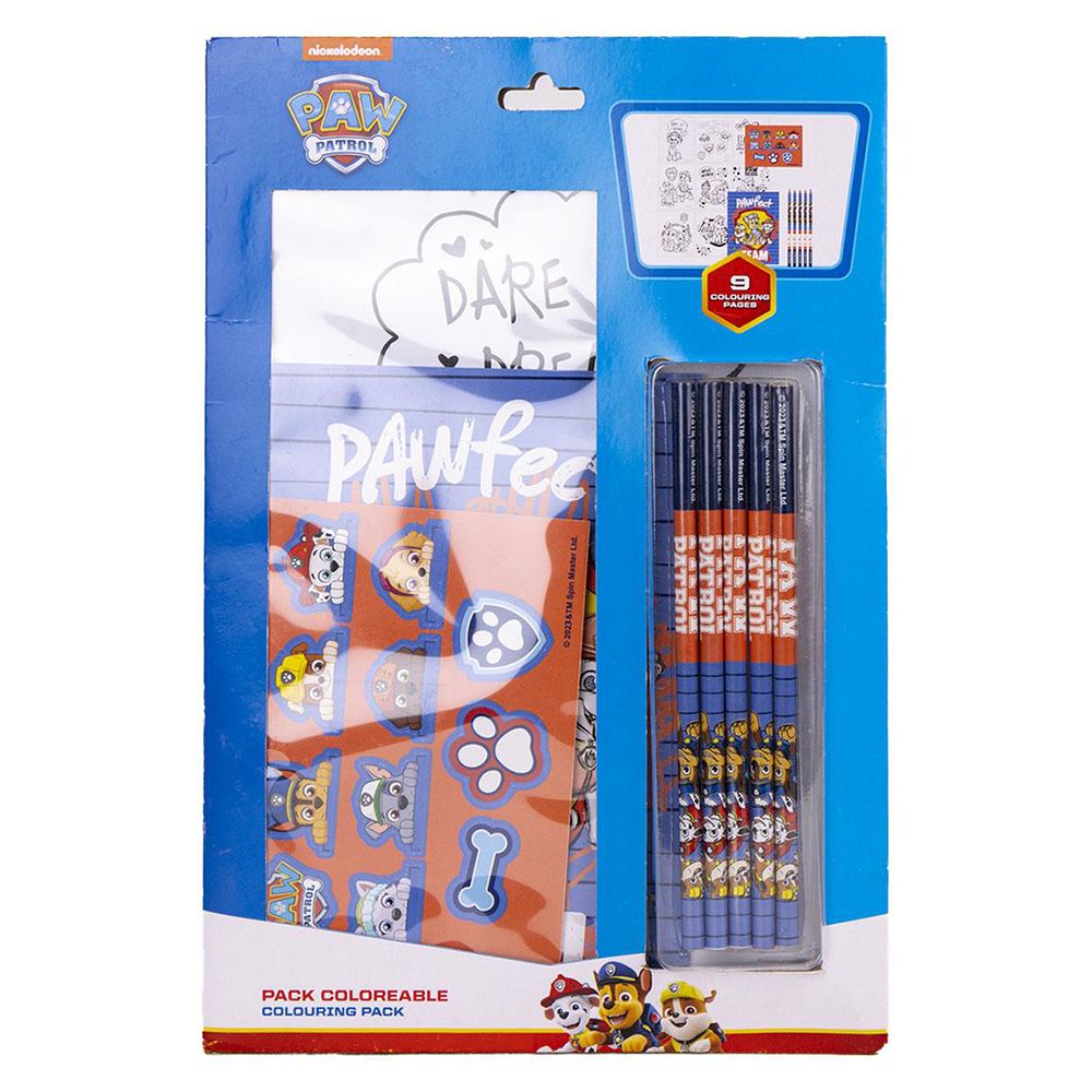 Colouring Stationery Set 8pcs PAW PATROL