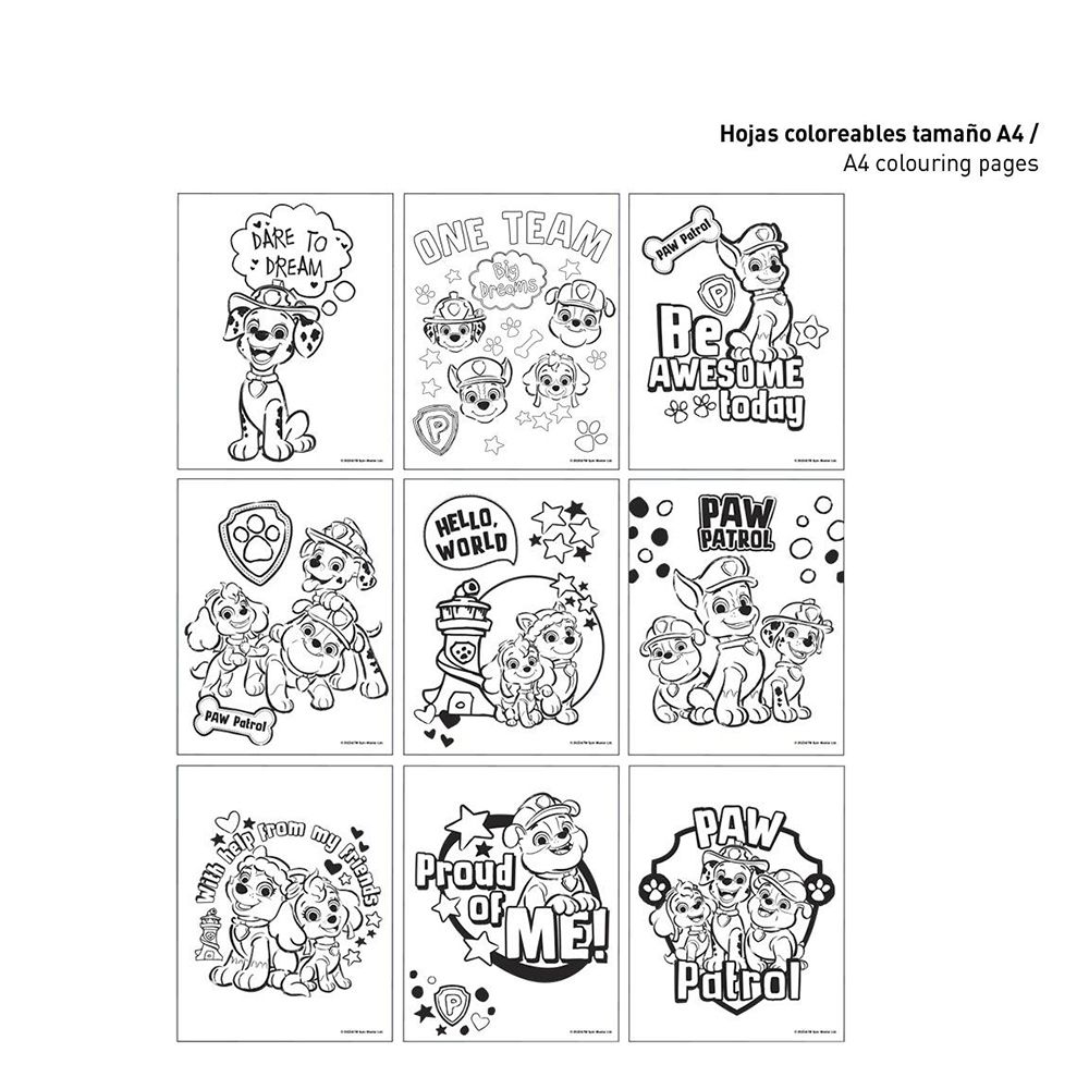 Colouring Stationery Set 8pcs PAW PATROL