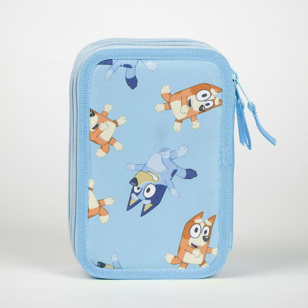 Triple Rectangular Pencil Case BLUEY