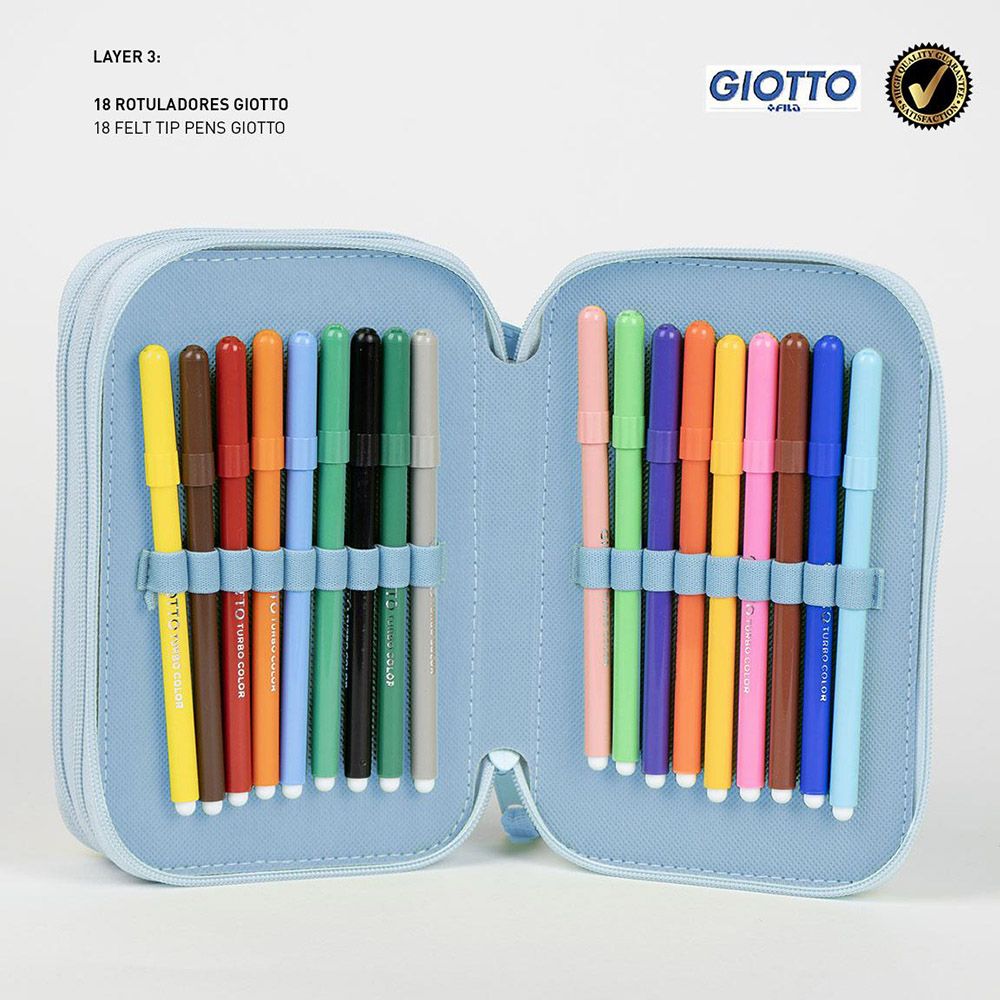 Triple Rectangular Pencil Case BLUEY