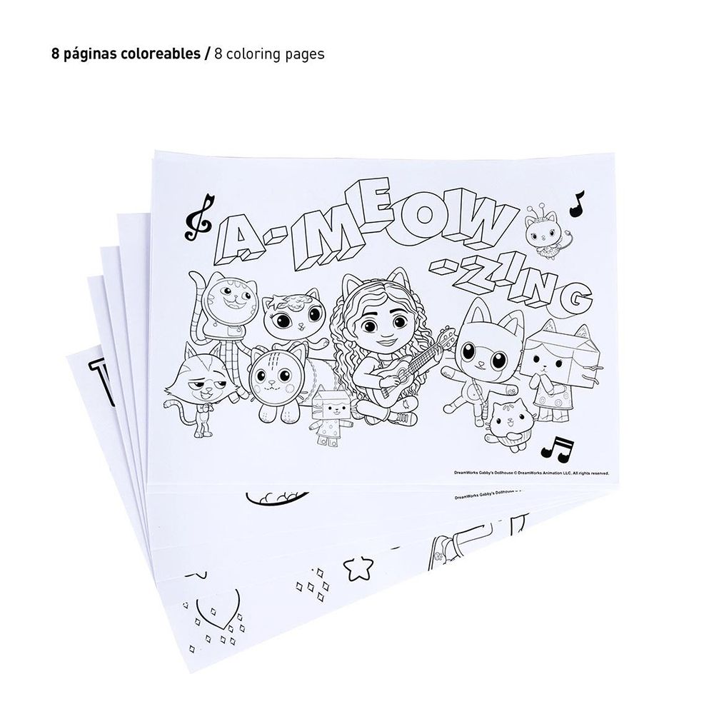 Box with Colouring Stationery Set 16pcs GABBY´S DOLLHOUSE