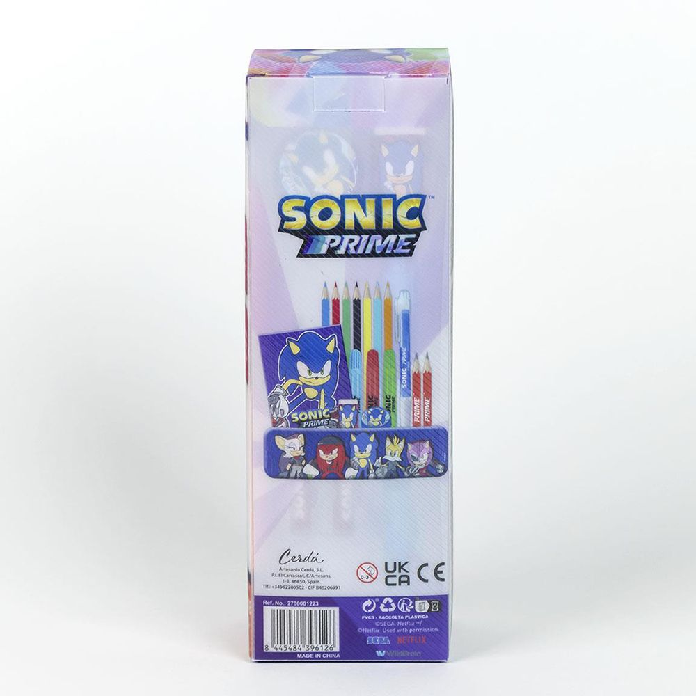 Box with Colouring Stationery Set 16pcs SONIC Prime