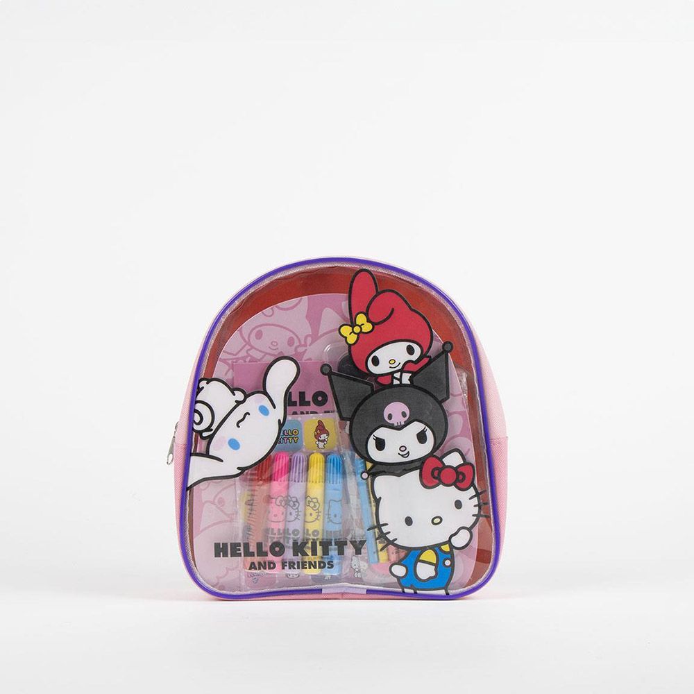 Backpack with Colouring Stationery Set of 20pcs HELLO KITTY