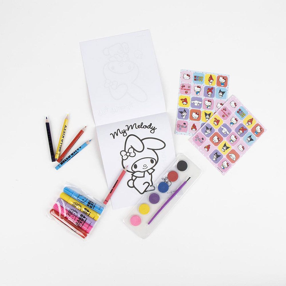 Backpack with Colouring Stationery Set of 20pcs HELLO KITTY
