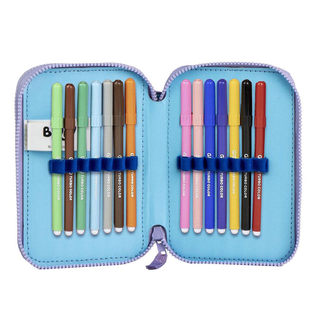 Double Pencil Case with Accessories BLUEY