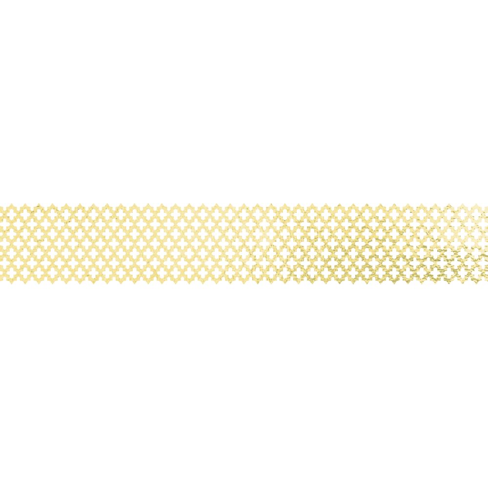 Washi Lace Tape, 2pcs set, Grey / Gold