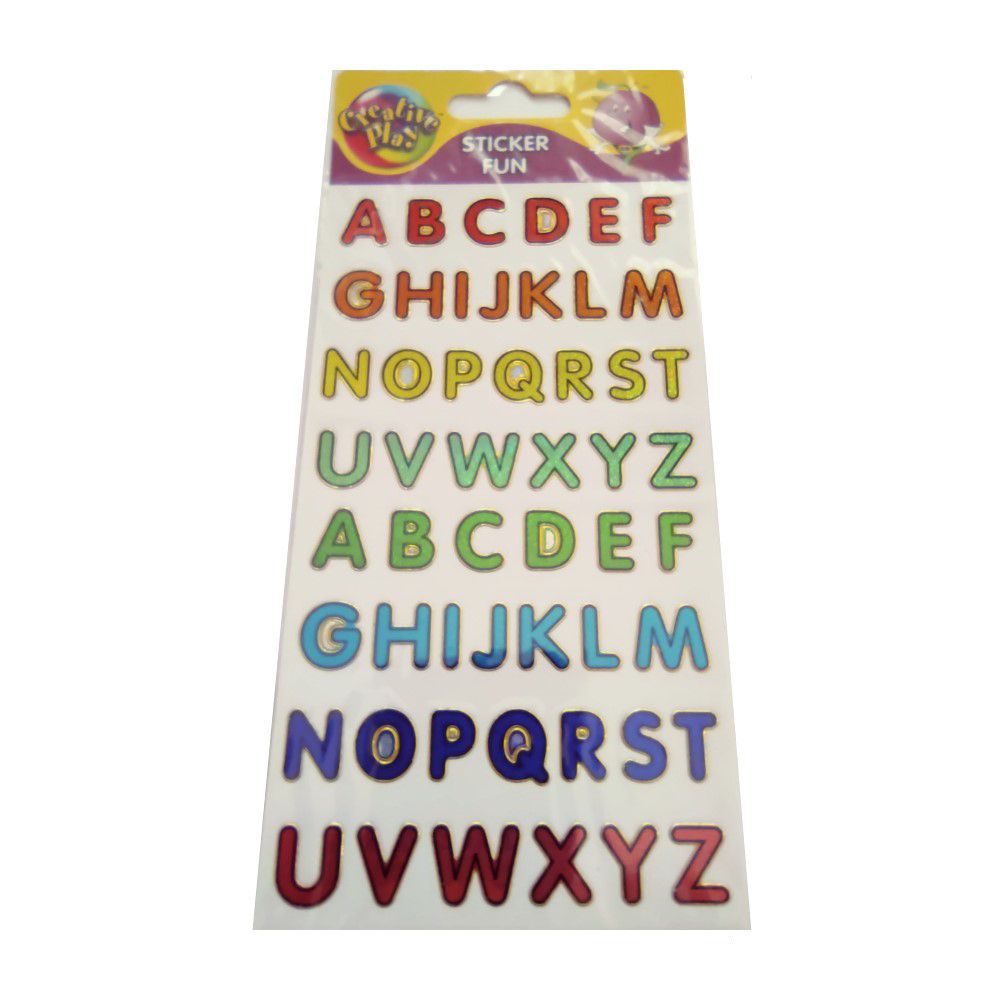 Σετ Αυτοκόλλητα Laser Glitter Alphabet