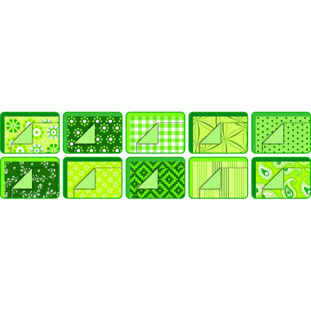 Motif Pad Basics, 24x34 cm, 30 Sheets, Green