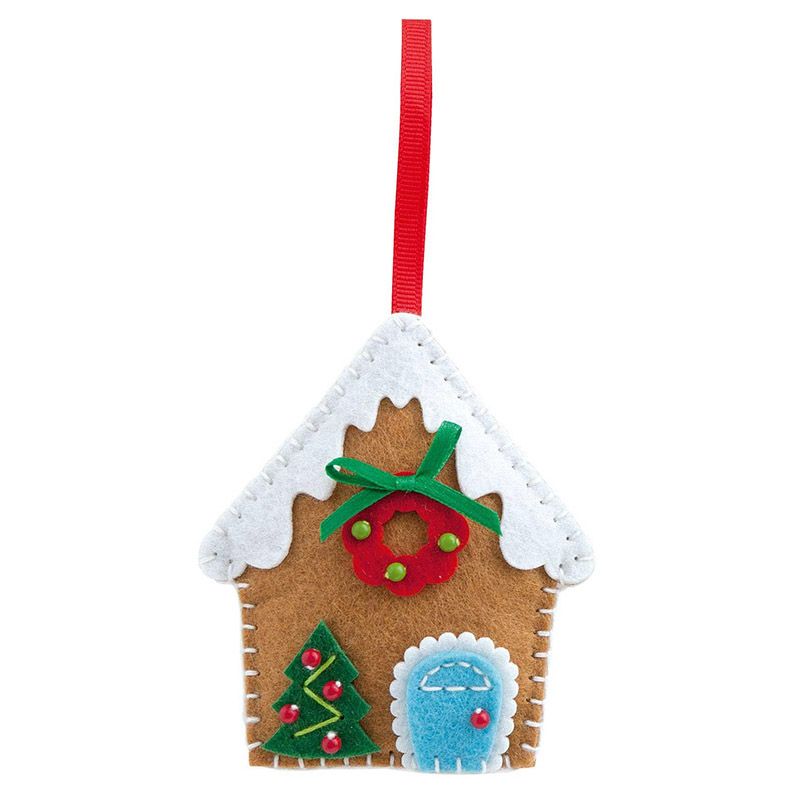 Mini Felt Sewing Set - Gingerbread house
