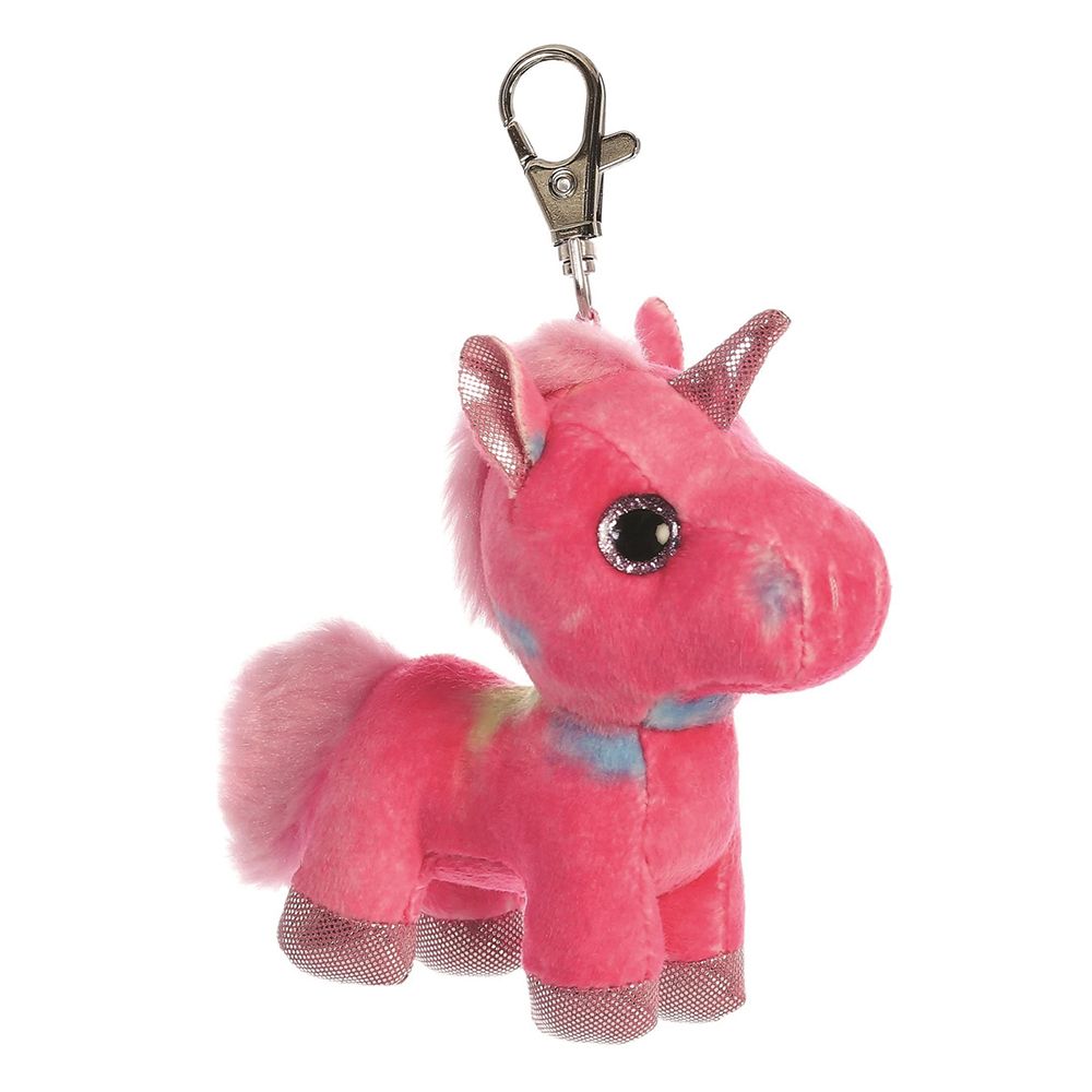 Sparkle Tales Rainbow Unicorn Λούτρινο Μονόκερος με Μπρελόκ Φουξ