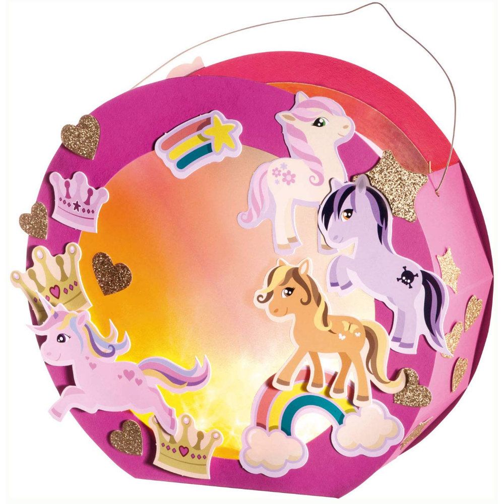 Paper Lantern Handicraft Set, 20X25 cm, Ponies